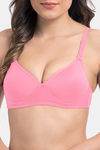 Komli Padded Non-Wired Full Coverage T-Shirt Bra - Baby Pink — thumbnail 8